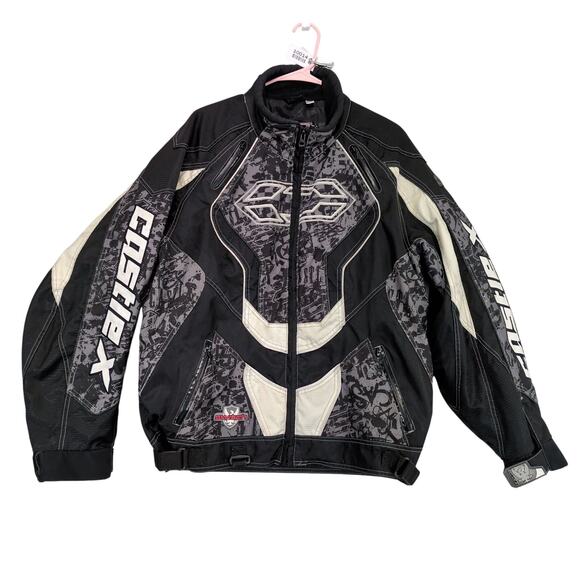 Castle X Racewear Switch Men's L Snowboard Snowmobile Snow Ski Jacket Black Gray - Picture 1 of 6